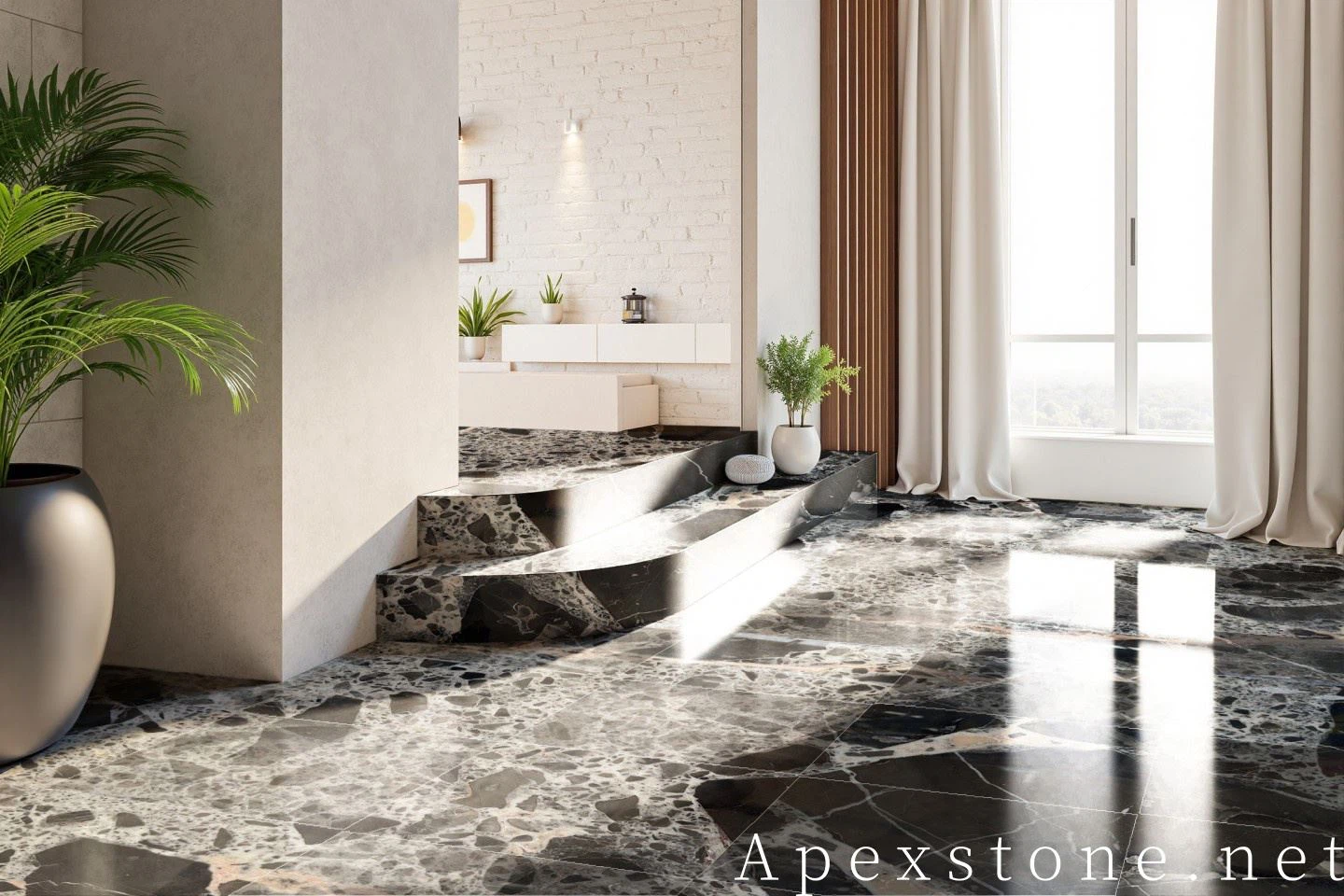 20mm Honed Black Marble Thresholds