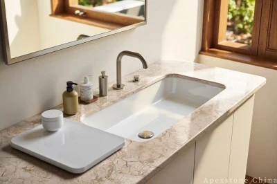 24 Inch Beige Marble Vanity Tops price