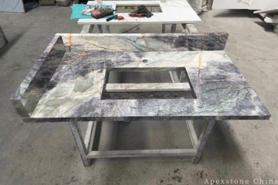 25x22 Vanity Grey Marble Vanity Tops suppliers