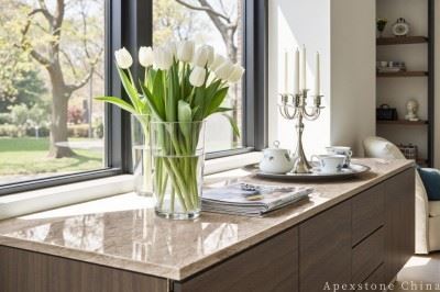 3/4 Inch Turkey Bulgari Gold Marble Tops high quality