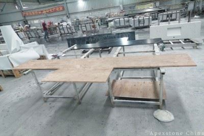 3/4 Inch Turkey Bulgari Gold Marble Tops factory