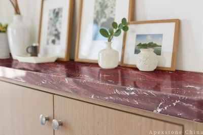 36 in Bordeaux Red Marble Tops price