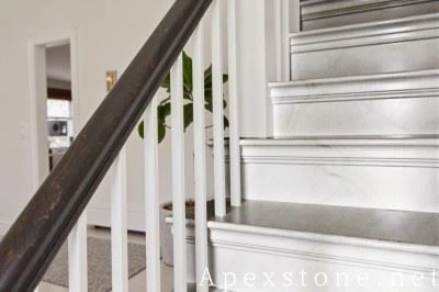 45cm Aurora Green Marble Stair Steps suppliers