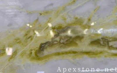 Aurora Green Marble Expensive White Stone factory