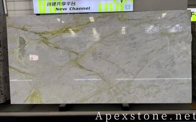 Aurora Green Marble Expensive White Stone