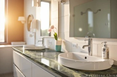 Classic Green Green Marble Kichen Countertops high quality