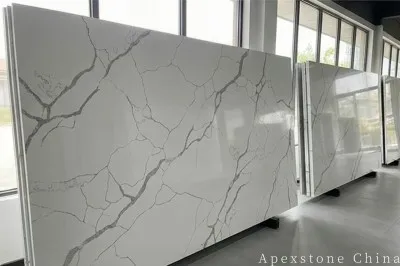 Composite Calacatta Fractal Grey Quartz Slabs best