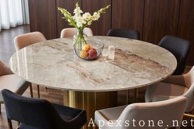Counter Height Pink Marble Table Tops