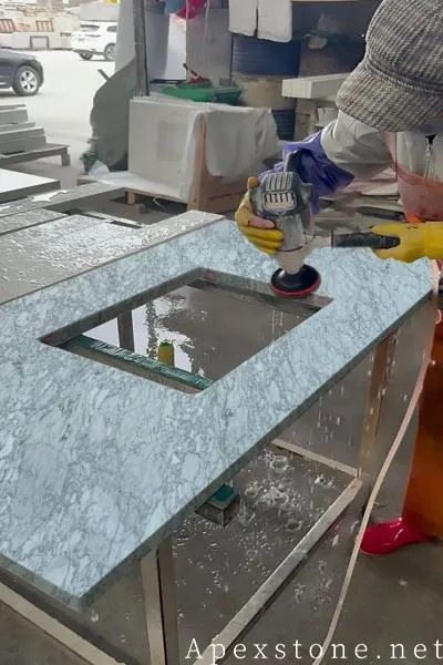 Custom Bianco Statuario Marble Vanities best