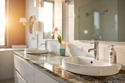 Diet Champagne Gold Marble Kichen Countertops high quality