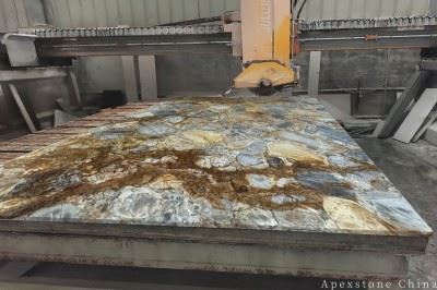 Diet Champagne Gold Marble Kichen Countertops factory