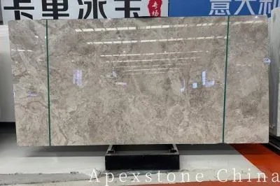 Flat Edge George Wood Grain Marble Benchtops