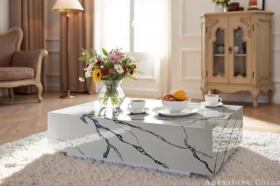 Genuine White Quartz Table Tops factory