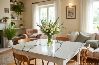 Genuine White Quartz Table Tops