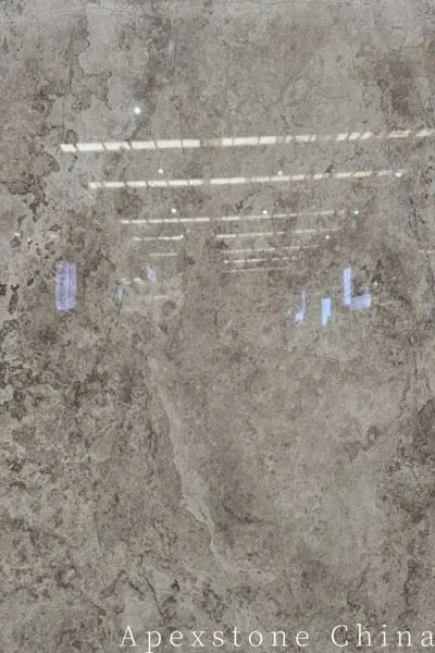 George Wood Grain Stone Brown Marble Slabs factory