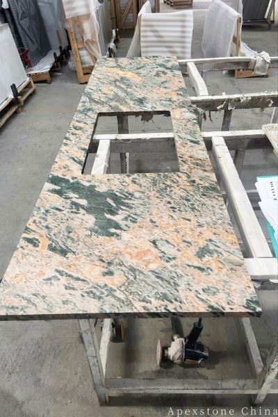 Honed New Four Seasons Pink Kitchen Countertops