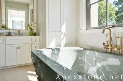 GlacierGreenMarbleshowerideas133 GlacierGreenMarbleshowerideas133