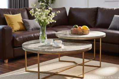 18x18 green Marble slab living room wall