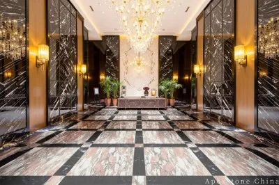 tumbled pink Marble wall mall