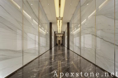 small white Quartzite wall office