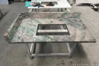 Leathered Green Quartzite Vanity Tops suppliers