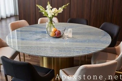 Pedestal Grey Quartzite Table Tops