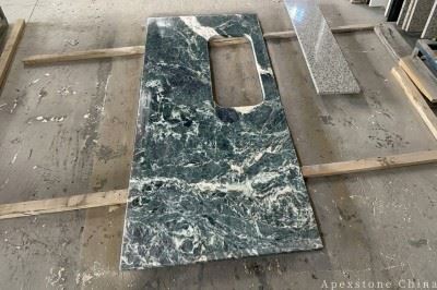 Prefabricated Veria Green Marble Island Countertops suppliers