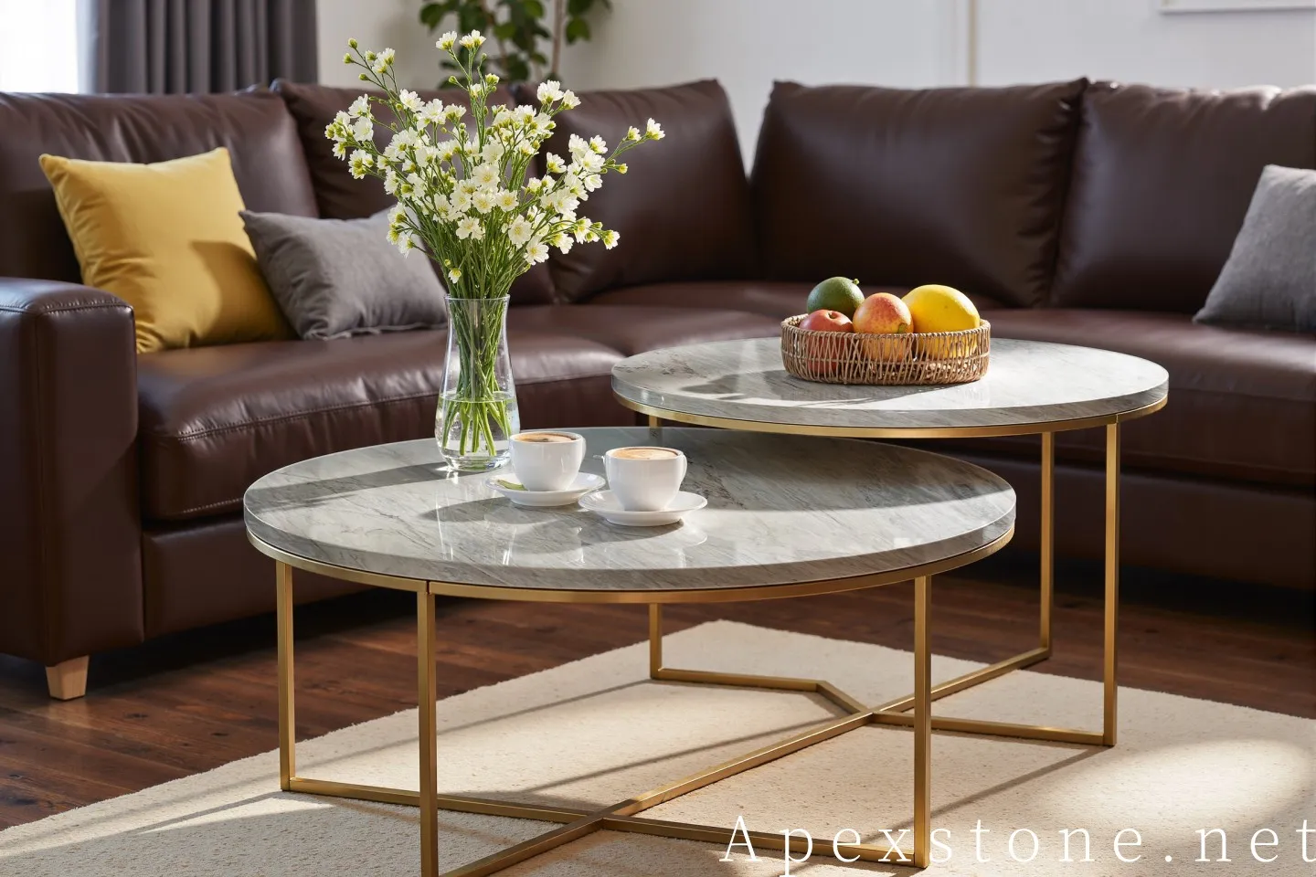 PalissandroAzzurroMarblebrassnestingcoffeetable94 PalissandroAzzurroMarblebrassnestingcoffeetable94