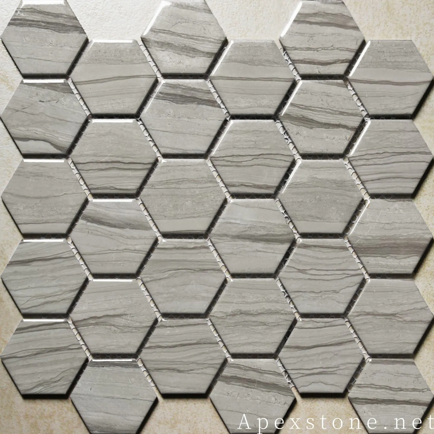 CoffeeWoodVeinMarblehexagontiles224 CoffeeWoodVeinMarblehexagontiles224