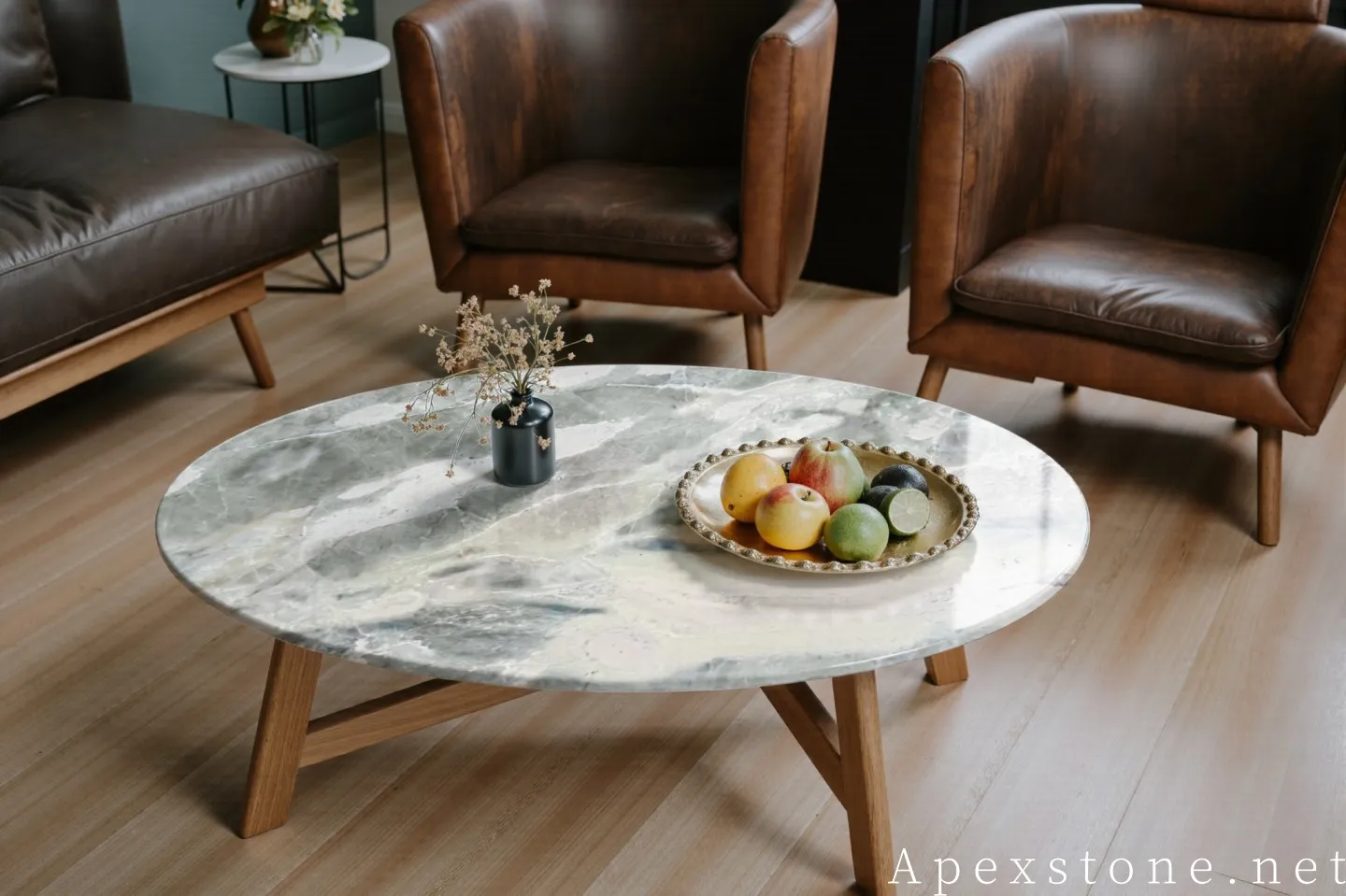 ovalFendiWhiteMarblewoodcoffeetable98 ovalFendiWhiteMarblewoodcoffeetable98