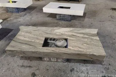 Raw Tiffany Blue Marble Slabs suppliers