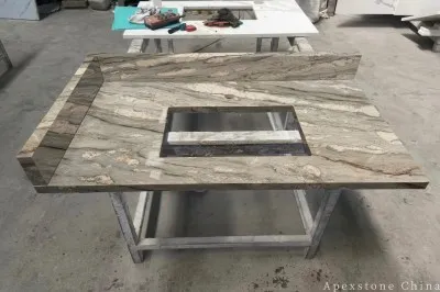 Raw Tiffany Blue Marble Slabs high quality