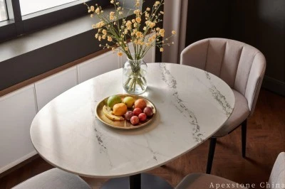 Real White Marble Coffee Table
