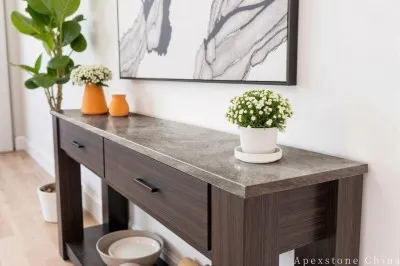 Round Brown Marble Console Table suppliers