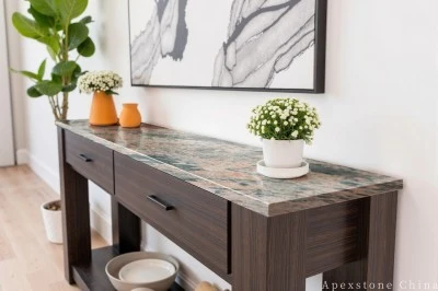 Round Pink Marble Console Table suppliers