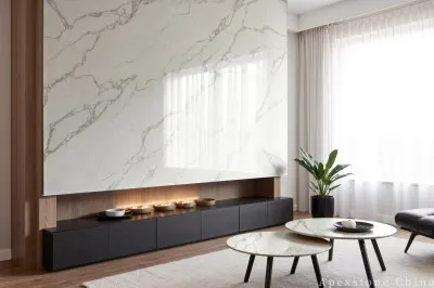 Round White Quartz End Table suppliers