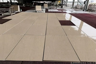 Small Azul Palmira Gray Limestone Floor Tiles factory