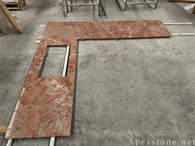 37x22 Ogee Burgundy Red Marble Tops