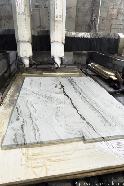 9 Foot Calacatta Macaubas Quartzite Counter Tops