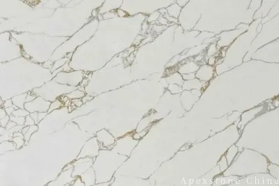 Calacatta Luxe Gold White Quartz Slabs