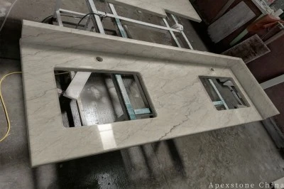 Exotic Beige Marble Vanity Tops