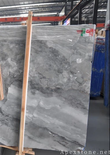 Exotic Honed Silver Breccia Marble Slabs