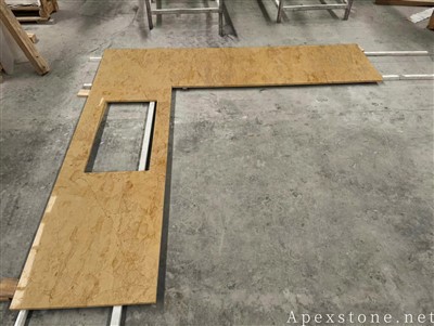 Thick 36 in Gold Rose Marble Tops