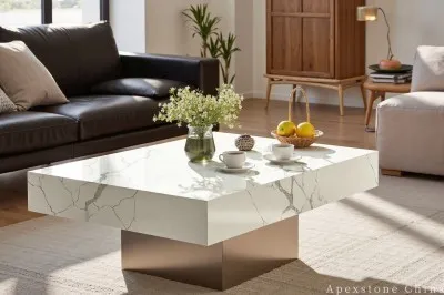 Solid White Quartz Cocktail Table suppliers