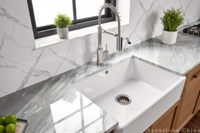 Thin Volakas White Kitchen Countertops manufacturers