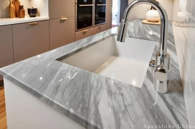 Thin Volakas White Kitchen Countertops high quality