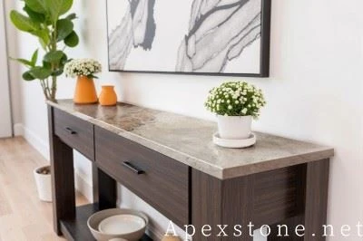 Vintage Pink Marble Console Table suppliers