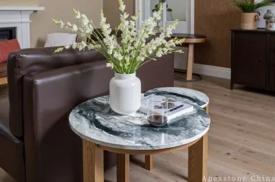 Vintage White Quartzite Console Table best