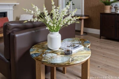 With Storage Gold Marble Console Table best