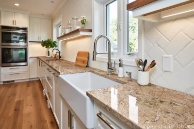 Yabo Gold Yellow Marble Kichen Countertops suppliers
